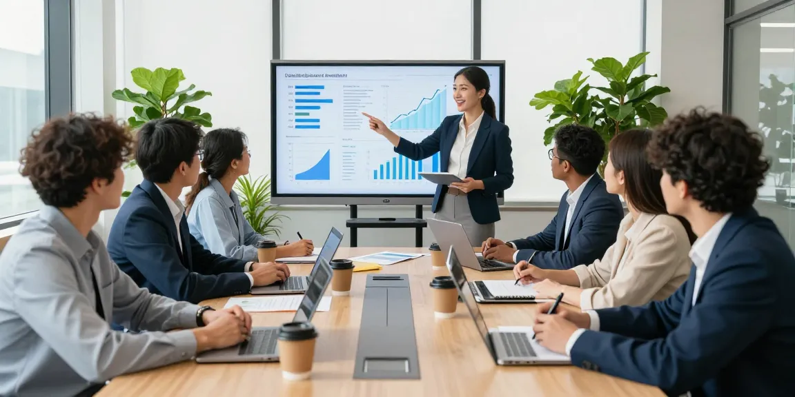 Team collaborating in a modern office displaying WPS Official Website data visuals during a vibrant strategy session.