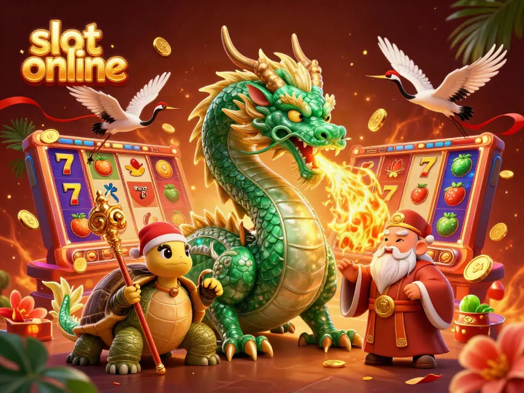 Engage in thrilling slot online gameplay with dynamic characters and vibrant casino elements.