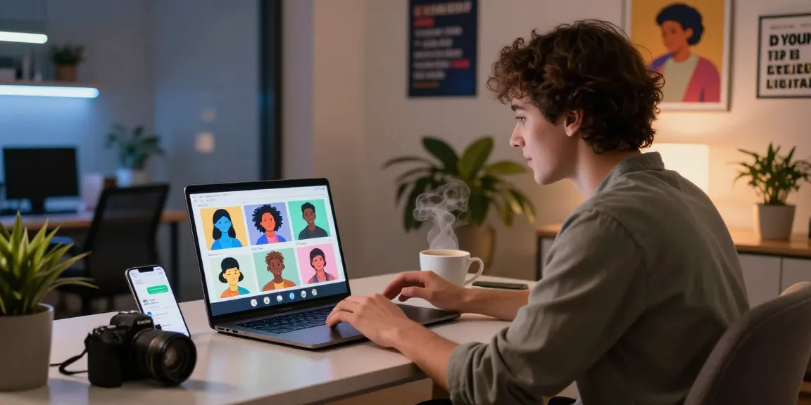 Engaging chat with Crushon AI in a modern workspace, showcasing interactive avatars and user experience.